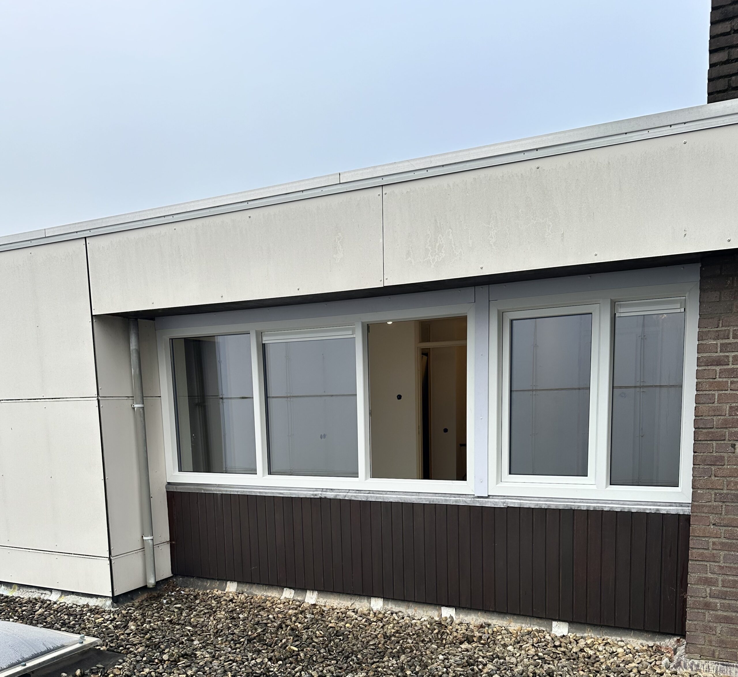 Geplaatste trespa gevelbekleding