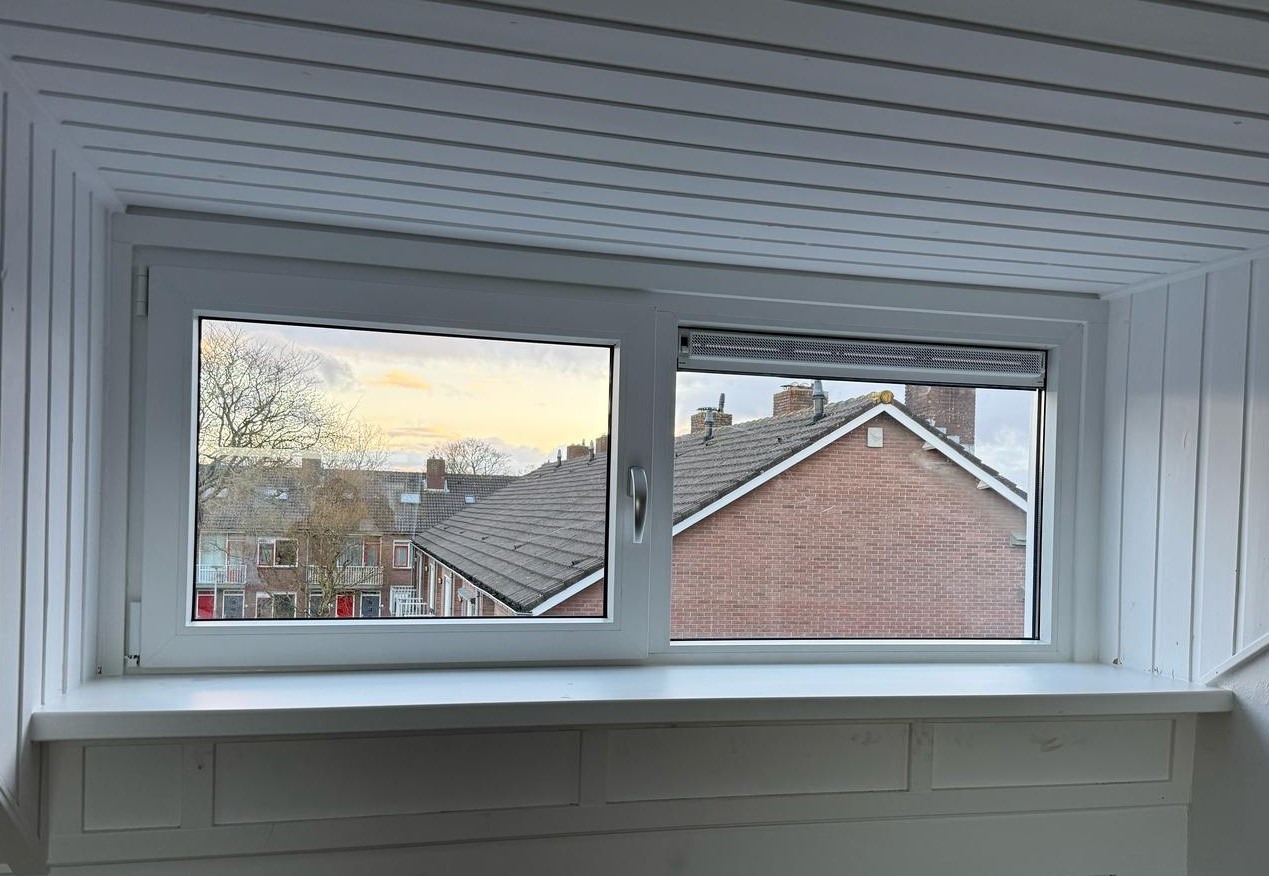 Ramen met triple glas in een woning in Haarlem