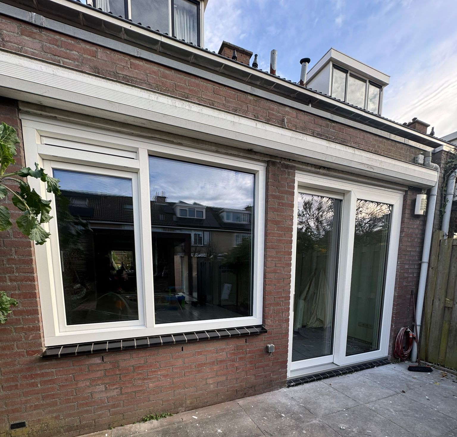 Vacuumglas toegepast bij renovatie