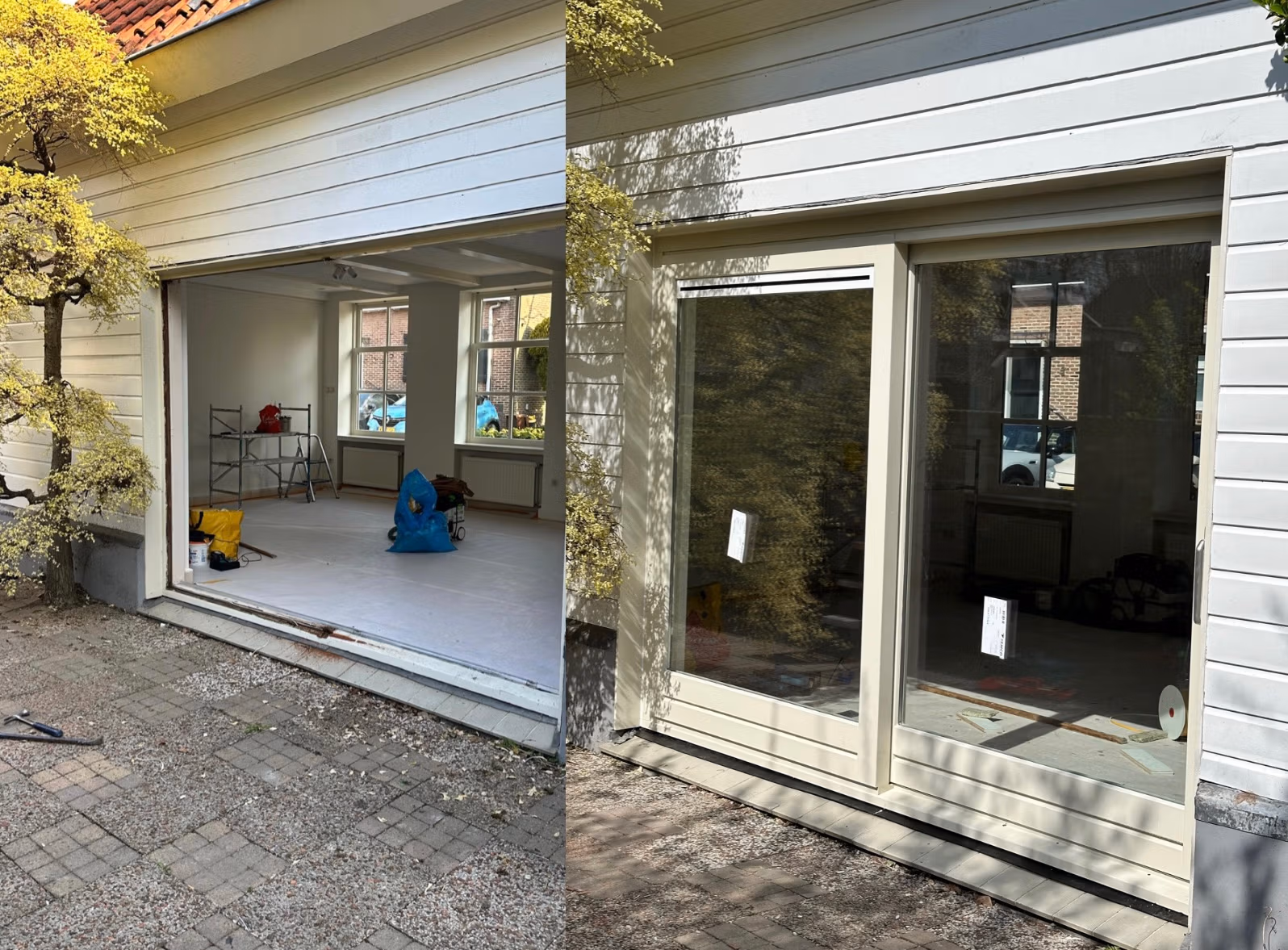 kozijnen vervangen before en after